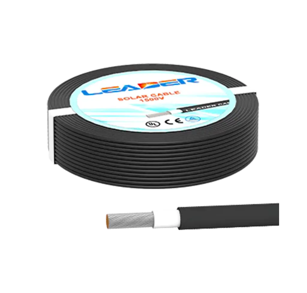 6mm x 1c Leader كيبل دي سي ليدر أسود