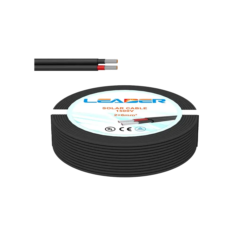 6mm x 2c Leader كيبل دي سي ليدر اسود